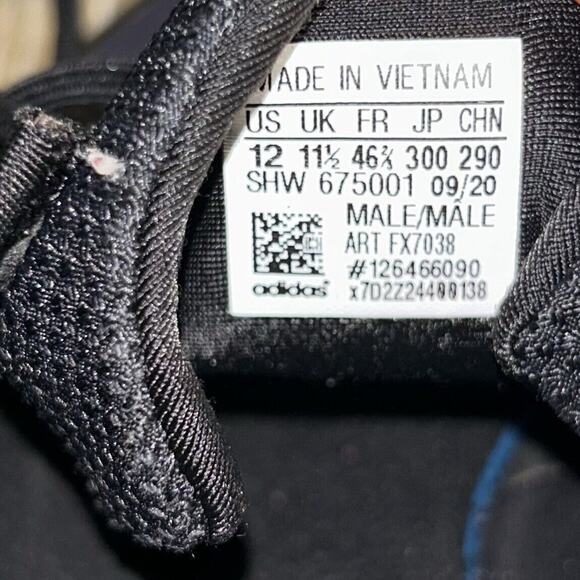 Adidas Men's US Size 12 ZX 2K Boost Black Red Running Sneaker Shoes FX7038 - Picture 11 of 11